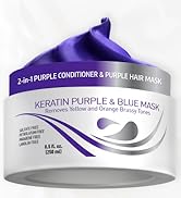 VITAMINS hair cosmetics Keratin Purple Hair Mask - Violet Blue Protein Deep Conditioner Treatment...