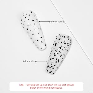top coat sequin nail gel