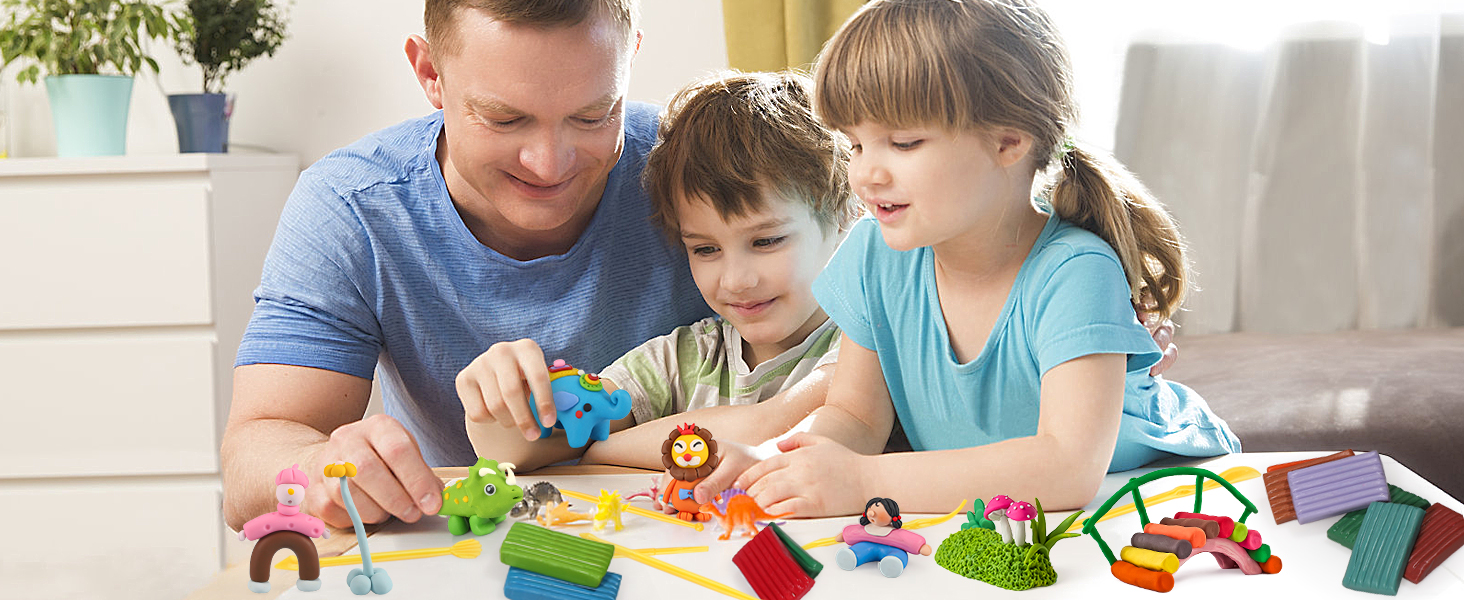 Polymer clay, modeling clay, clay for kids, Clay kit