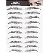 6D Eyebrow Sticker Professional Eyebrow Transfer Sticker Eyebrow Makeup Tool for Women and Girls ...