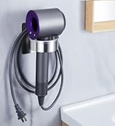 Oukimly Hair Dryer Holder Wall Mounted, Blow Dryer Holder, Stainless Steel Hair Tool Organizer, A...