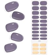 26PCS Semi-Cured Gel Nail Strips Transparent Adhesive Semi Cured Gel Nail Stickers Waterproof Gel...