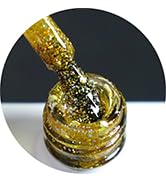 Gold Glitter Nail Gel