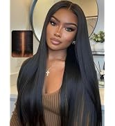 UNICE Silk Straight Pre Everything Frontal Wig 13x4 Ear to Ear Pre Cut Lace Front Wigs Human Hair...