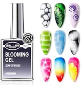 GELLEN 20ML Blooming Gel, Hema Free Blooming Gel Nail Polish, Soak off Clear UV LED Blossom Nail ...