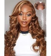 Beauty Forever Bye Bye Knots Glueless Wig Pre Cut 7x5 Honey Blonde Highlight 3D Body Wave Lace Fr...