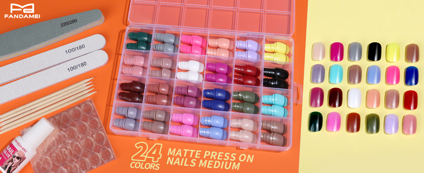 press on nails short