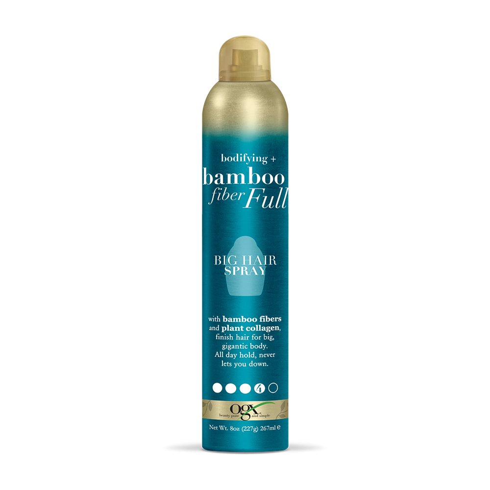Bamboo Hair Spray 8 oz Non-Aerosol Formula Strong Hold Shine