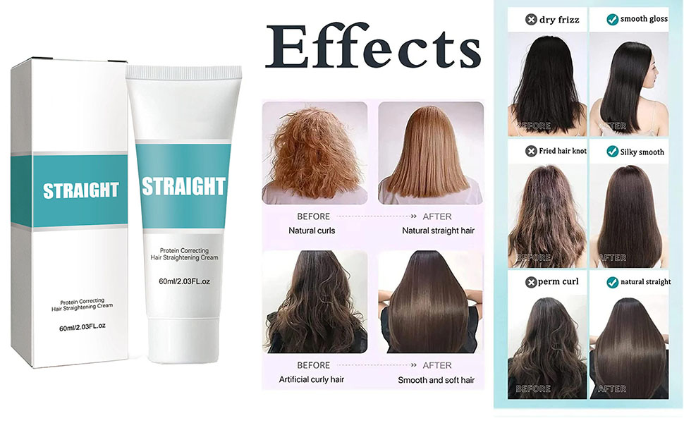 Hair Straightening Cream Application