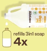 Everyone 3-in-1 Soap, Body Wash, Bubble Bath, Shampoo, 1 Gallon, Coconut and Lemon, Coconut Clean...