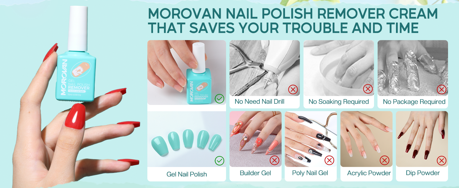 MOROVAN GEL NAIL POLISH REMOVER KIT