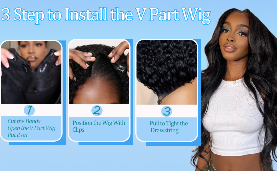 drawstring wig human hair