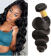 VIYAVIYA Brazilian Loose Wave Human Hair Bundles One Bundle 30inch Natural Black Color for Women ...