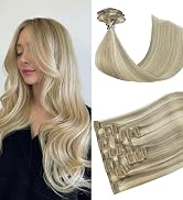 clip in hair extensions for women, real human hair clip in extensions for women
