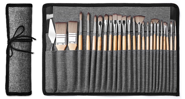 paint brush set for acrylic painting