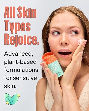 all skin types rejoice. advanced and plant based for sensitive skin