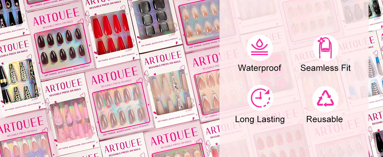 Reusable press on nails