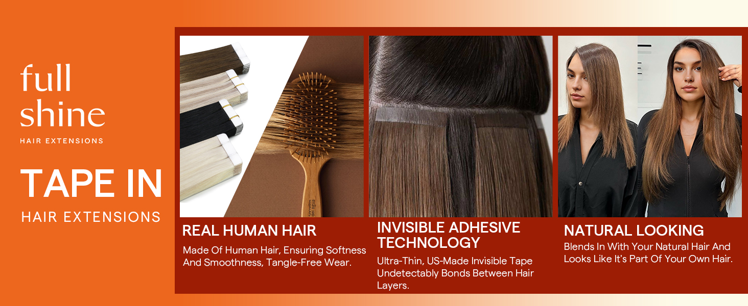 invisible tape in hair extensions human hair