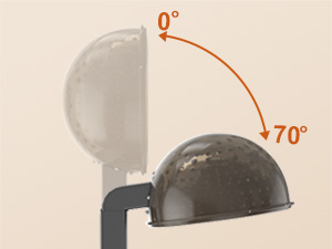 hooded hair dryer