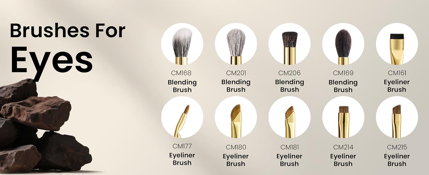 Desert Oak Series makeup Brushes