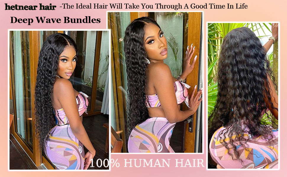 deep wave human hair bundles