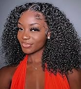 Kinky Curly Clip ins Human Hair 3C 4A Curly Clip in Hair Extensions for Black Women 8Pcs with 20C...
