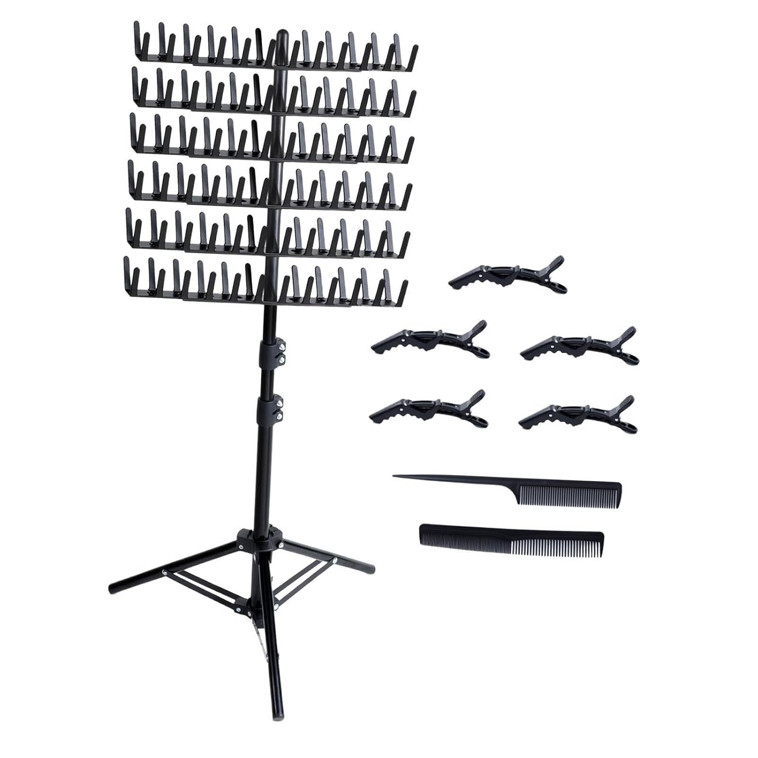 Braid Rack for Hair Braiding Short Straight Wigs None Lace Front With Bangs Glueless Full Machine Made Wigs For Black Women Design Hair Products (Black, 10)