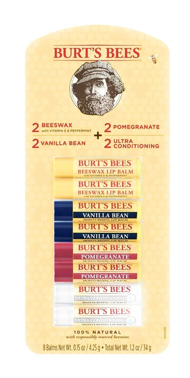 Burt's Bees 100% Natural Moisturizing Lip Balm, Variety Pack (0.15 oz, 8 ct.)