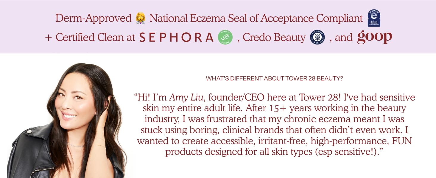 Adheres to the National Eczema Association Ingredient Guidelines