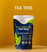 tea tree oil foot soak wtih epsom salts for feet extra strength