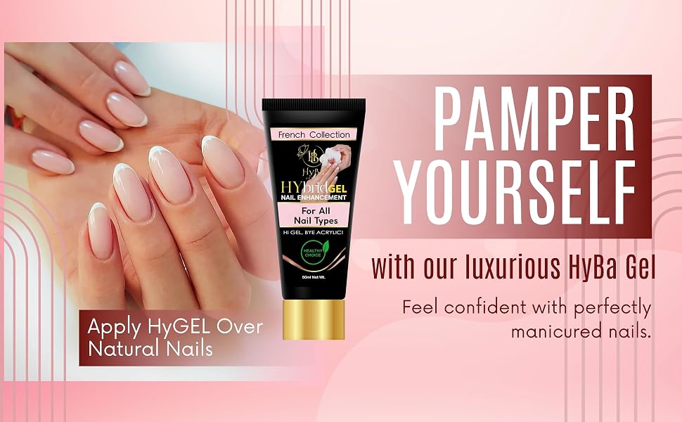 HyGEL Hybrid Gel Nail System  for Natural Nails Overlay