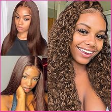 Body Wave Chocolate Brown Lace Front Wigs Human Hair