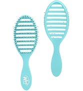 Wet Brush Speed Dry Hair Brush, Amazon Exclusive Aqua - Vented Design & Soft HeatFlex Bristles Ar...