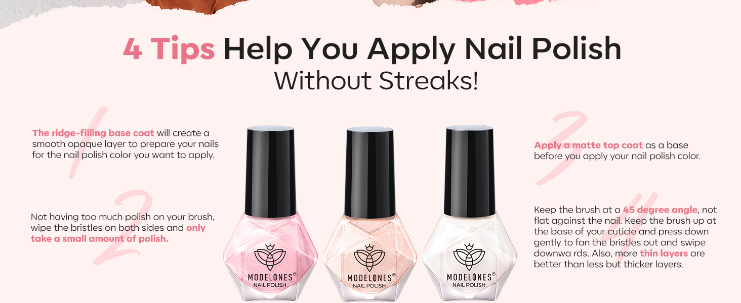 nude nail polish pink nail polish set