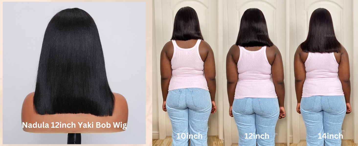 yaki bob glueless wig