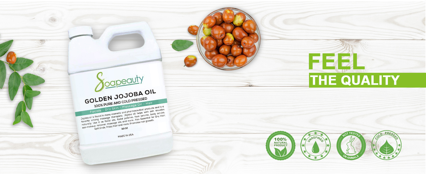 Jojoba massage golden acne blemishes natural pure skin care hands feet cuticle high quality