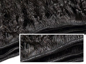 yaki straight human hair bundles double weft