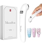 MelodySusie Handheld UV Light for Gel Nails, P-ART01A Cordless UV Nail Lamp with LCD Display& Erg...