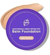 Balm Foundation for Mature Skin - Age-Defying Makeup Foundation with Hydrating Medium Coverage fo...