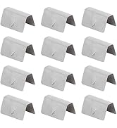 Wind Deflector Clips,12Pcs Car Wind Rain Deflector Channel Stainless Steel Fixing Retaining Clips...