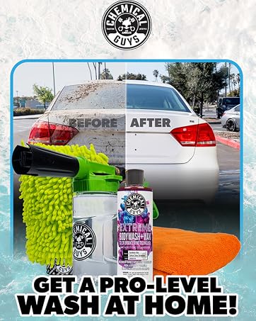 Foam Gun, Car Wash Mitt, Car Wash Soap for quick auto detailing