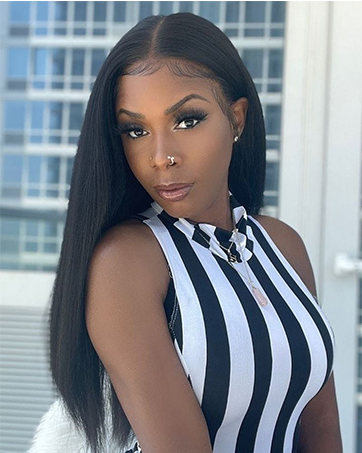 human hair lace front wig