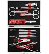 ZWILLING Beauty TWINOX 11-Piece Manicure and Pedicure Crocodile Pattern Cowhide Leather Case with...