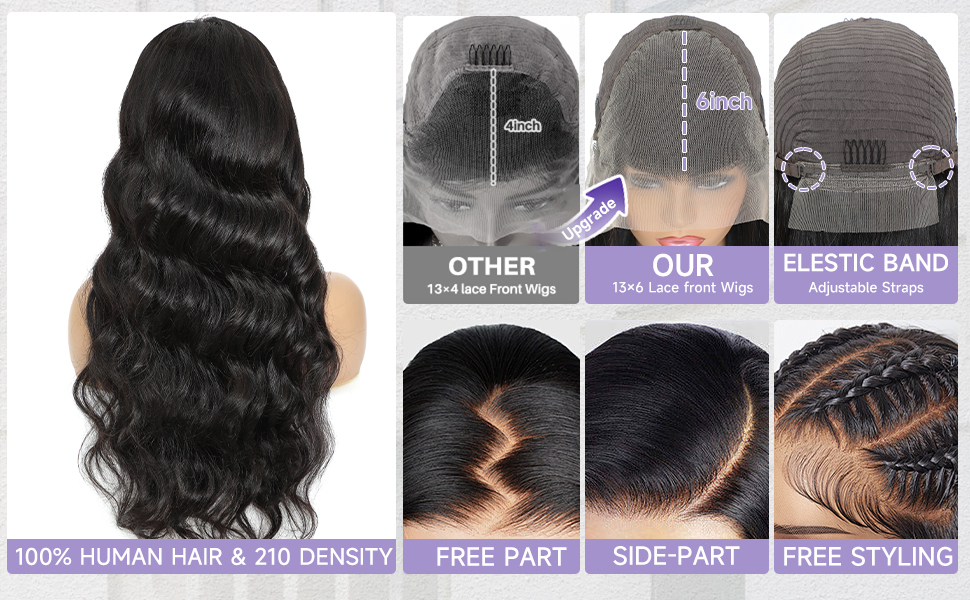 13x6 lace front wig human hair