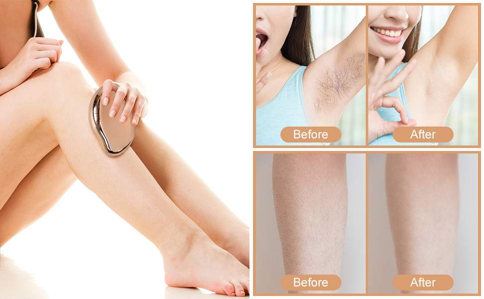Crystal Hair Eraser for Women and Men, Reusable Crystal Hair Remover