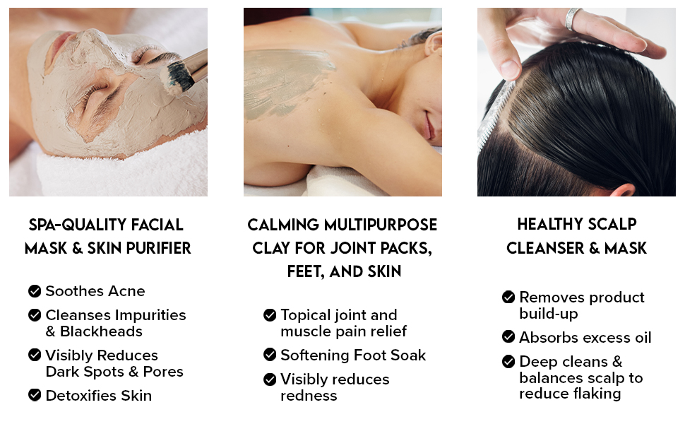 Mojave Mask, Clay Mask, Bentonite Clay, Vegan, Cruelty-Free, Face Mask, Scalp Mask
