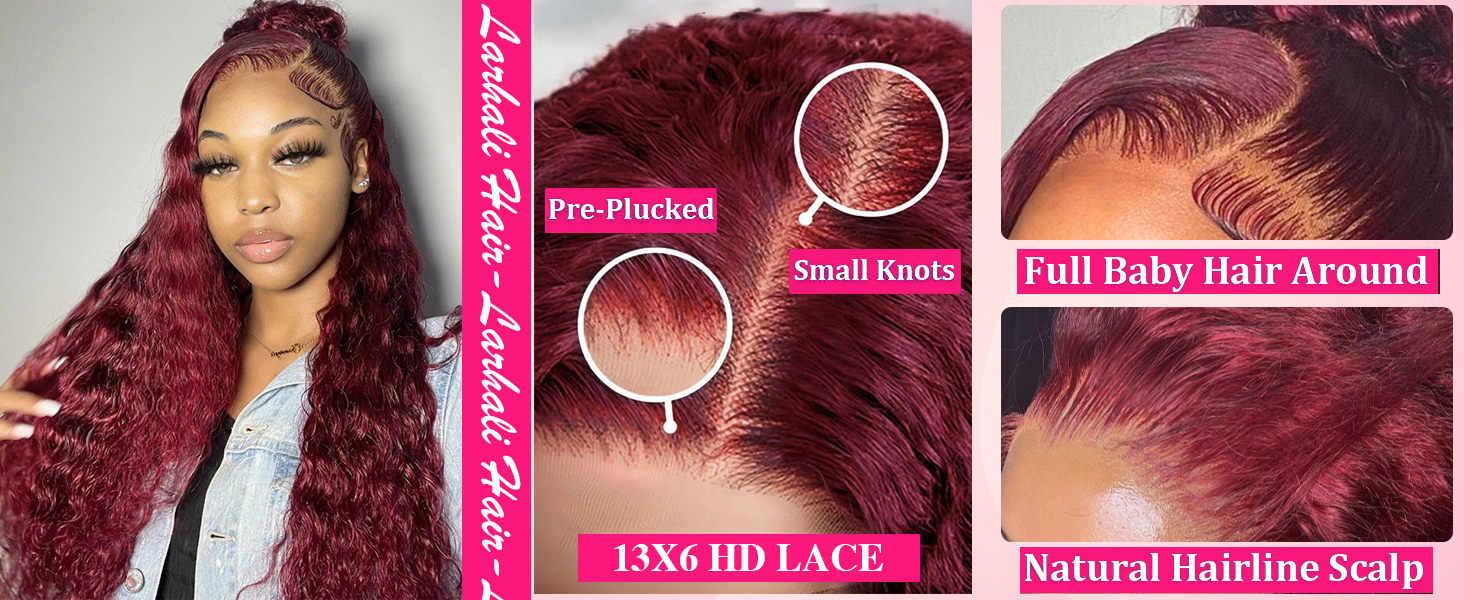 larhali 99j deep wave wigs human hair