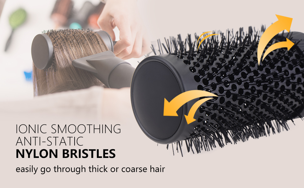 Large Ceramic Round Brush for Blow Drying