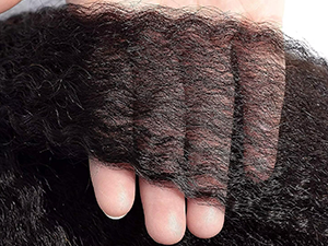 kinky straight human hair bundles texture