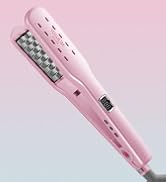VOLOOM Petite 1” Inch Professional Volumizing Ceramic Flat Iron - Hair Volumizer & Styling Tool w...
